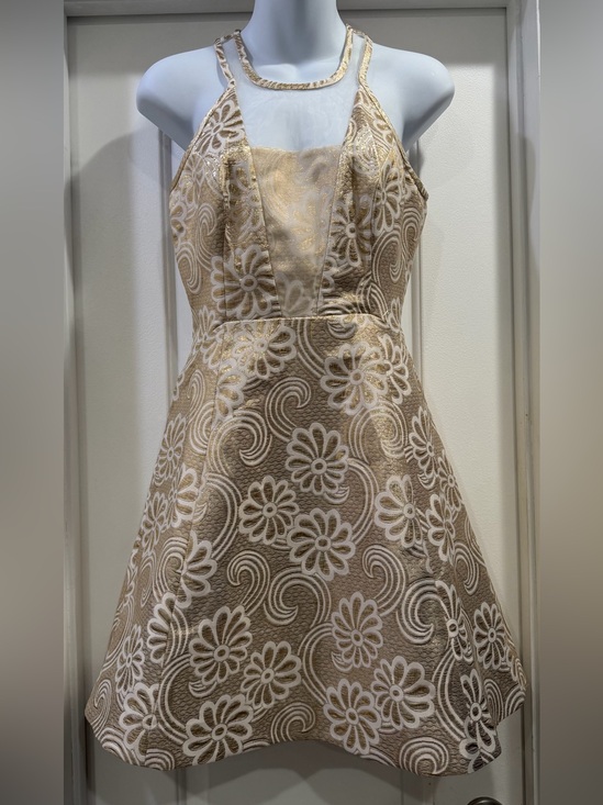 Lilly Pulitzer Dresses & Skirts - Lilly Pulitzer 🆕 Gold Metallic Elsie Dress Flower Pique Jacquard Size 0
